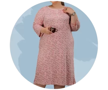 پیراهن آستین سه ربع