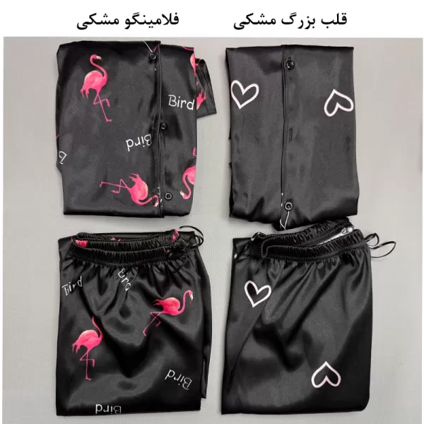 بلوز و شلوار زنانه ساتن مدل کد 222 مناسب برای مهمانی رسمی و راحتی در منزل با طراحی جذاب و کیفیت بالا