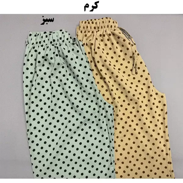 شلوار ینزل زنانه خال دار راحت و شیک مناسب استفاده روزمره کد 238