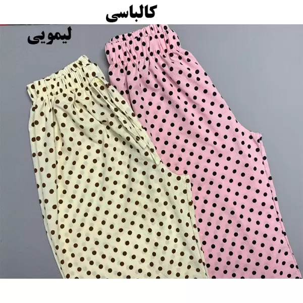 شلوار ینزل زنانه خال دار راحت و شیک مناسب استفاده روزمره کد 238