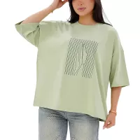 تیشرت باکسی طرح چهره کد 441.14