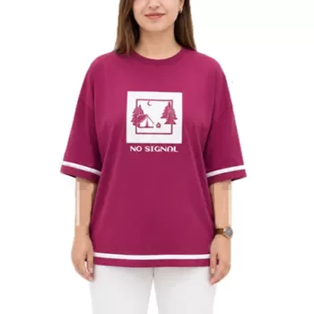 تیشرت باکسی طرح کاج کد 441.38